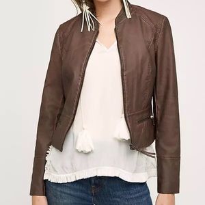 Anthropologie Hei Hei Dara Vegan Leather Jacket
